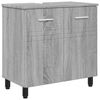 vidaXL Kylpyhuoneen peilikaappi Harmaa Sonoma 60 x 35 x 60 cm