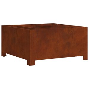 vidaXL Tulisija Ruskea 80 x 80 x 40 cm Kulunut Ter&auml;s