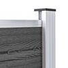 vidaXL Aitapaneelisarja WPC 353x105 cm musta