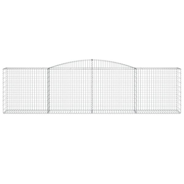 vidaXL Kaarevat kivikorit 9 kpl 400x50x100/120 cm galvanoitu rauta