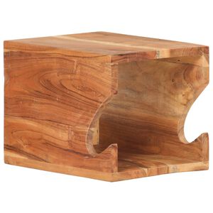 vidaXL Sein&auml;&auml;n kiinnitett&auml;v&auml; polkupy&ouml;r&auml;teline 35x25x25 cm akaasiapuu