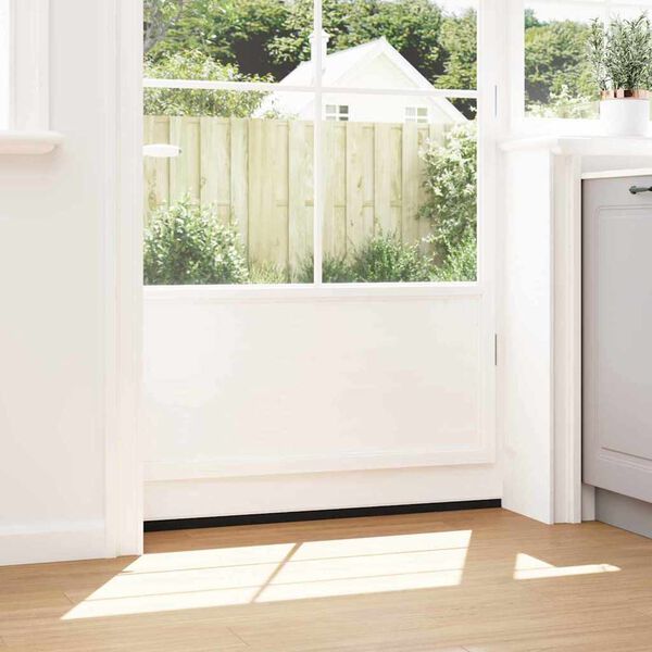 vidaXL Kierteellinen oven harjasulku 12 pcs Valkoinen 100 cm