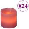 vidaXL LED-s&auml;hk&ouml;kynttil&auml;t 24 kpl l&auml;mmin valkoinen
