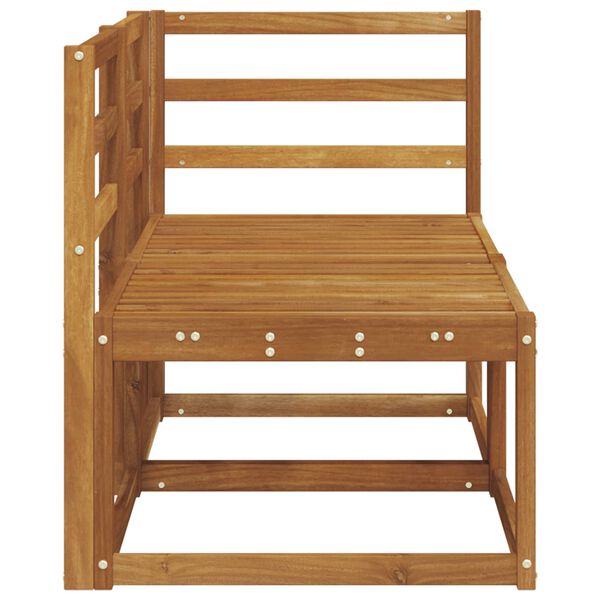 vidaXL Ulkomoduulisohva 2 Kappale Luonnollinen Tihe&auml; akasiapuu