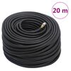 vidaXL Paineilmaletku musta 0,6" 20 m kumi ja PVC