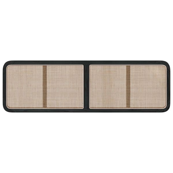 vidaXL P&auml;&auml;tylevy p&auml;&auml;tyll&auml; Musta 180 x 55 x 3 cm Rottinki