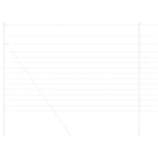 vidaXL Riista-aita Hopea 25 x 1,6 m Galvanoitu ter&auml;s