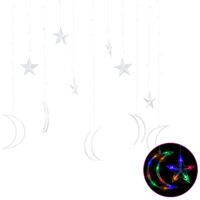 vidaXL Tähti ja kuu keijuvalot kaukosäädin 138xLED värikäs