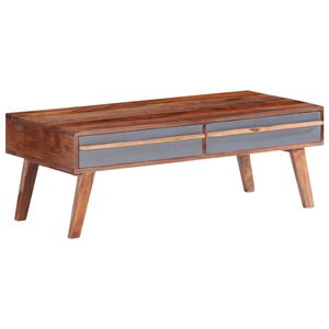 vidaXL Sohvap&ouml;yt&auml; harmaa 110x50x40 cm massiivipuu
