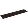 vidaXL Kylpyhuoneen ty&ouml;taso t.ruskea 220x50x(2-4)cm k&auml;sitelty t&auml;yspuu