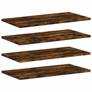 vidaXL Sein&auml;hyllyt 4 kpl savutammi 60x30x1,5 cm tekninen puu
