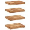 vidaXL Kelluvat hyllyt 4 kpl 60x30x4 cm &ouml;ljytty massiivipuu akaasia