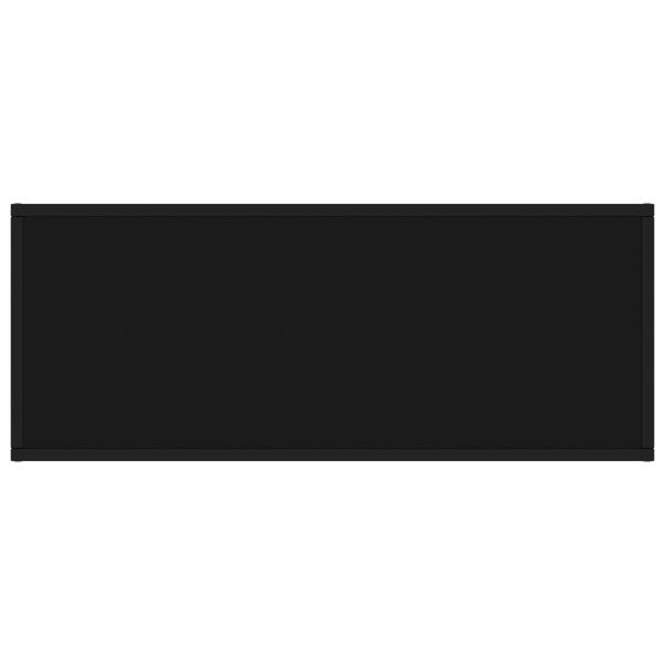 vidaXL TV-taso musta mustalla lasilla 100x40x40 cm