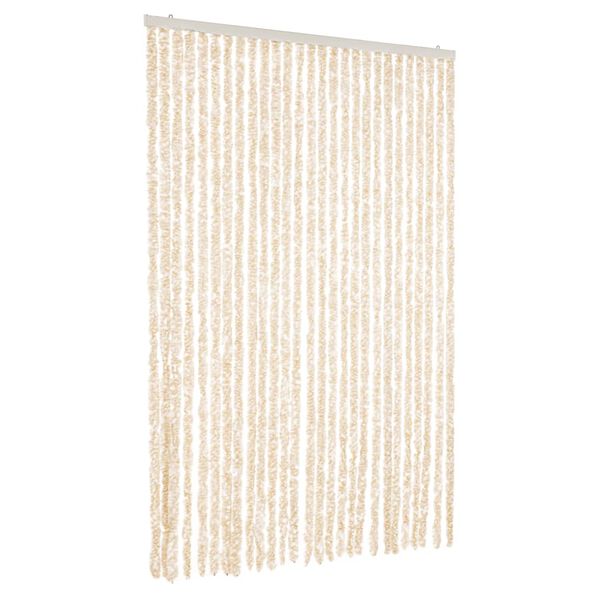 vidaXL Hy&ouml;nteisverho beige ja valkoinen 118x220 cm Chenille