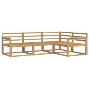 vidaXL Ulkosohvakokoelma 4 pcs valkoinen 247,5 x 168,5 x 73 cm