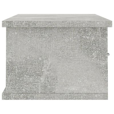 vidaXL Seinälaatikkohylly betoninharmaa 60x26x18,5 cm lastulevy