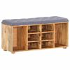 vidaXL Eteisen penkki 100x35x47 cm t&auml;ysi mangopuu