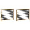 vidaXL K&auml;sinojien moduuli 2 pcs valkoinen 80 x 6 x 61 cm