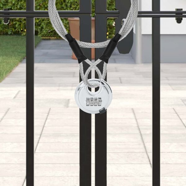 vidaXL Discus-lukot avaimilla 6 pcs Hopea 7 x 2.3 x 7 cm