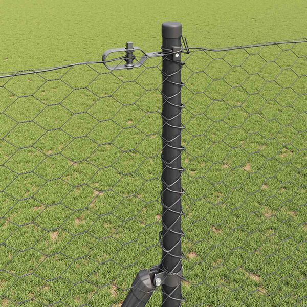 vidaXL Aitalatu Harmaa 25 x 1,5 m (36 mm verkko) Ter&auml;s