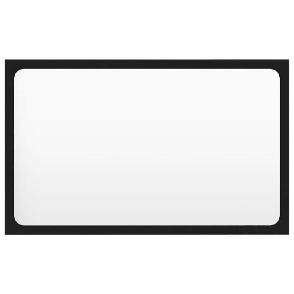 vidaXL Kylpyhuonepeili musta 60x1,5x37 cm lastulevy