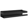 vidaXL Suihkuhylly mattamusta 30x10x6cm harjattu 304 ruostumaton ter&auml;s