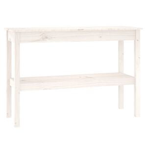 vidaXL Konsolip&ouml;yt&auml; valkoinen 110x40x75 cm t&auml;ysi m&auml;nty