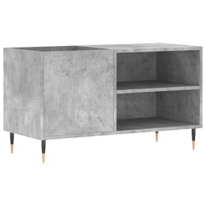 vidaXL LP-levyjen s&auml;ilytyskaappi betoninharmaa 85x38x48 cm puu