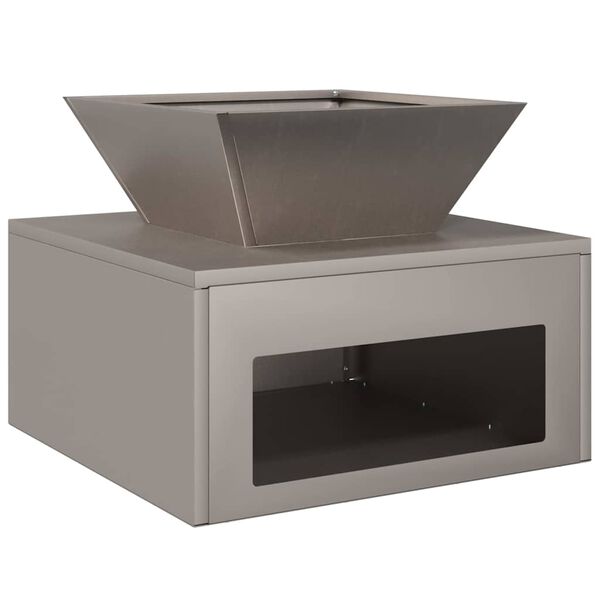 vidaXL Tulisija Ruosteinen 50 x 50 x 40 cm Kulunut Ter&auml;s