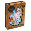 UNIDRAGON Puupalapeli 195 palaa Inspiring Unicorn keskikoko 26x32 cm