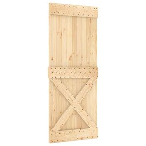 vidaXL Liukuovi NARVIK Luonnollinen ja musta 85 x 210 cm (152,5 cm)