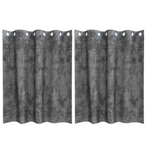 vidaXL Samettiverhot 2 kpl Harmaa 140 x 140 cm Sametti