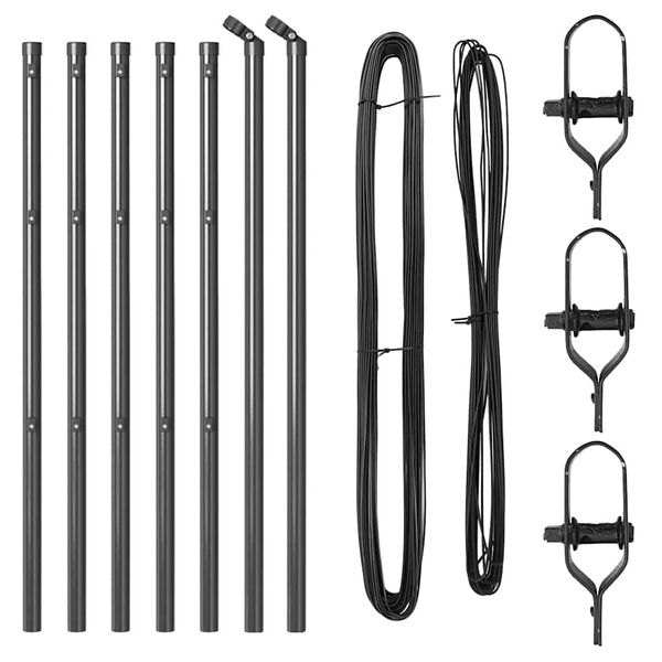 vidaXL Aitalatu 7 pcs Harmaa Ter&auml;s