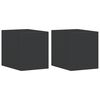 vidaXL Ulkosein&auml;valot 2 kpl musta valualumiini