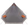 vidaXL Perhe Tipi Teltta katolla Harmaa ja oranssi 560 x 560 x 300 cm