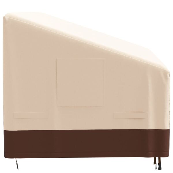 vidaXL 3-istuttava Penkinsuoja beige 204x86x48/73 cm 600D Oxford