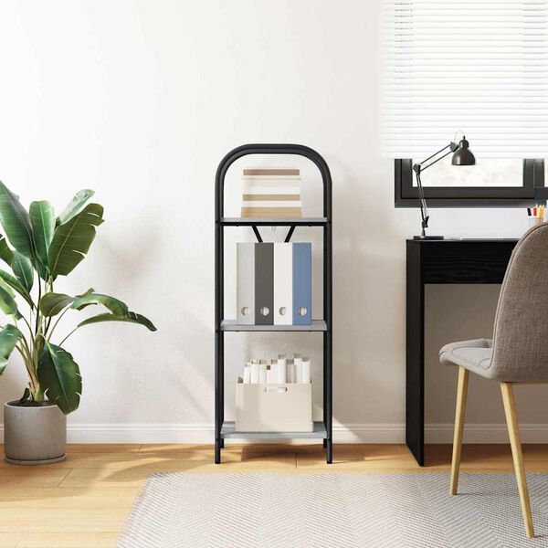 vidaXL Kirjahylly Harmaa Sonoma 40 x 30 x 109 cm Tekninen puu