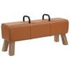 vidaXL Penkki Ruskea 110 x 30 x 45 cm Aitoa Nahkaa
