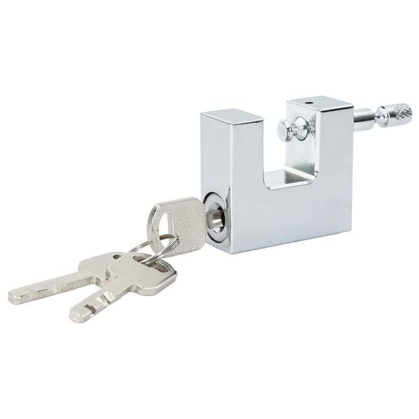 vidaXL Riippulukko 6 pcs Hopea 5 x 1,9 x 4,5 cm Rauta