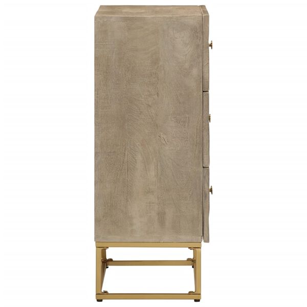 vidaXL Lipasto 55x30x76 cm täysi mangopuu ja rauta