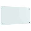 vidaXL Keitti&ouml;n suojapaneeli Valkoinen 80 x 40 cm karkaistu lasi