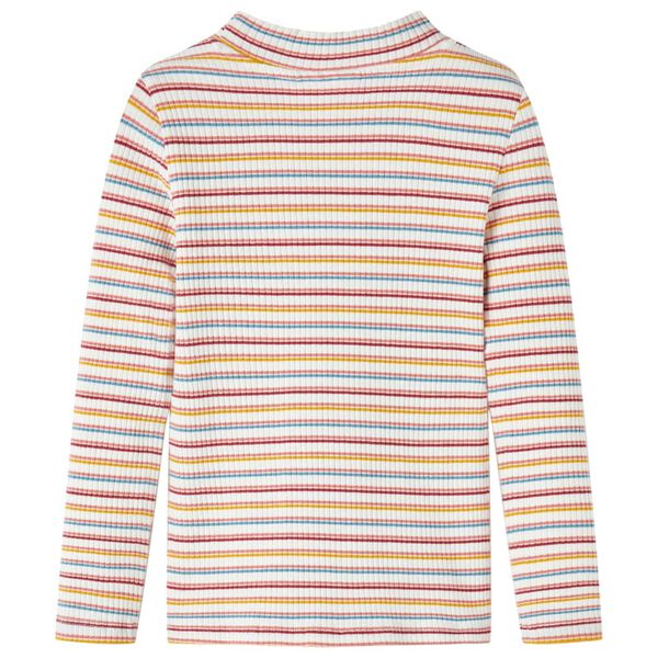 Lasten pitk&auml;hihainen T-paita lyhyt poolokaulus ecru 104