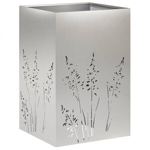 vidaXL Puutarha ruukku Hopea 50 x 50 x 75 cm Ruostumaton ter&auml;s