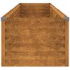 vidaXL Korotettu puutarhalaatikko 291x50x36 cm Corten-teräs