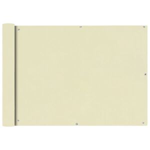 vidaXL Parvekkeen suoja Oxford-kangas 75x400 cm Kerma