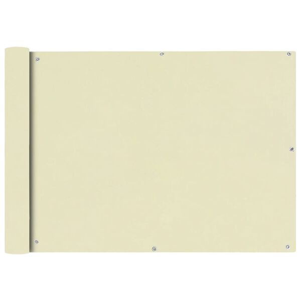 vidaXL Parvekkeen suoja Oxford-kangas 75x400 cm Kerma