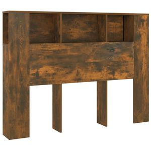 vidaXL S&auml;ngynp&auml;&auml;ty s&auml;ilytystilalla savutammi 140x18,5x104,5 cm