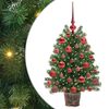 vidaXL Tekojoulukuusi 150 LED-valoilla Vihre&auml; 75 cm PE ja PVC