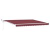 vidaXL Automaattimarkiisi LED viininpunainen 400x300 cm