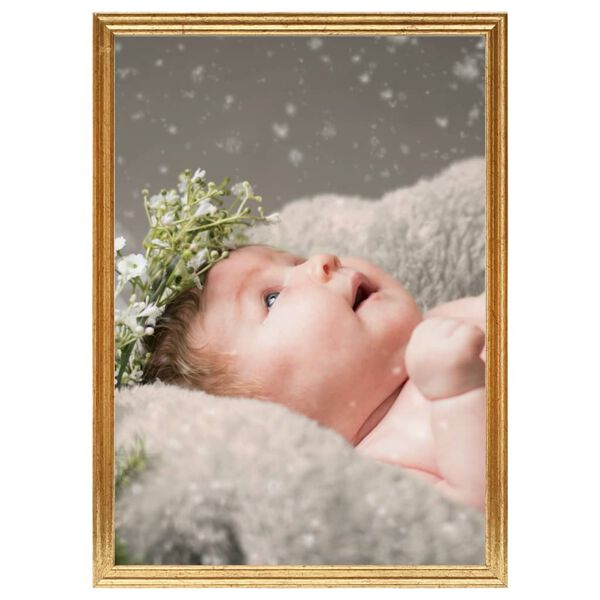 vidaXL Valokuvakehyskollaasi 5 kpl p&ouml;yd&auml;lle kulta 15x21cm MDF